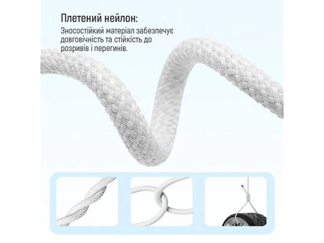 Дата кабель USB-C to Lightning 1.0m 27W grey ColorWay (CW-CBPDCL061-GR) - Фото 5