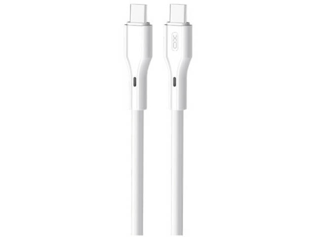 Дата кабель USB-C to USB-C 1.0m 60W Rock XO (NBQ231B_White) - Фото 1