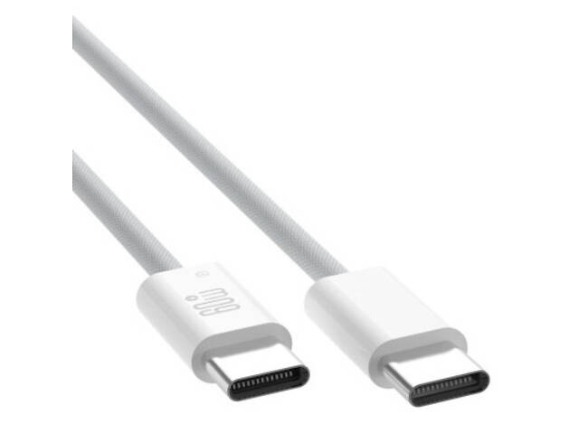 Дата кабель USB-C to USB-C 1.0m 60W white XO (NBQ273_C_White) - Фото 3
