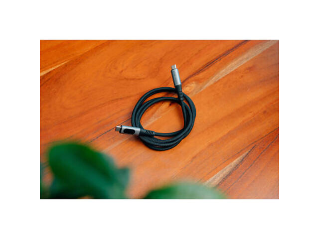 Дата-кабель USB-C to USB-C 1.2m with display 240W black Verbatim (31849) - Фото 5