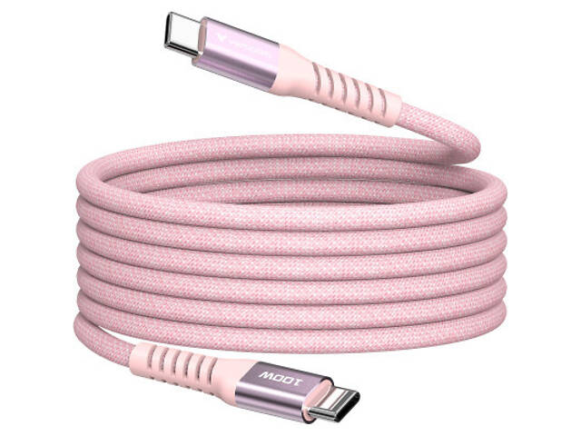 Дата кабель USB-C to USB-C 1.2m Magnetic 100W рожевий Verbatim (31857) - Фото 1