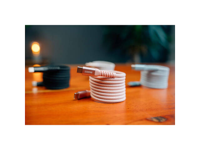 Дата кабель USB-C to USB-C 1.2m Magnetic 100W рожевий Verbatim (31857) - Фото 5