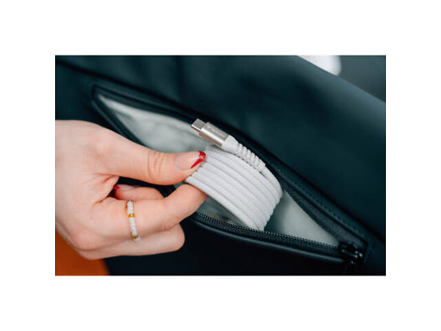 Дата-кабель USB-C to USB-C 1.2m Magnetic 100W gray Verbatim (31854) - Фото 4