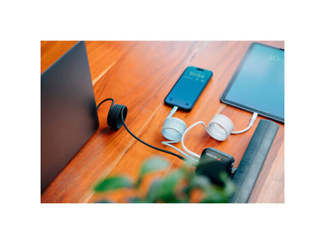 Дата-кабель USB-C to USB-C 1.2m Magnetic 60W gray Verbatim (31850) - Фото 5