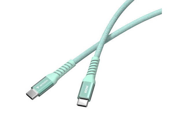 Дата-кабель USB-C to USB-C 1.2m Magnetic 60W green Verbatim (31864) - Фото 3