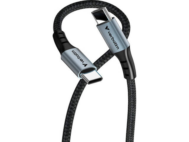 Дата-кабель USB-C to USB-C 1.2m 60W black Verbatim (31845) - Фото 2