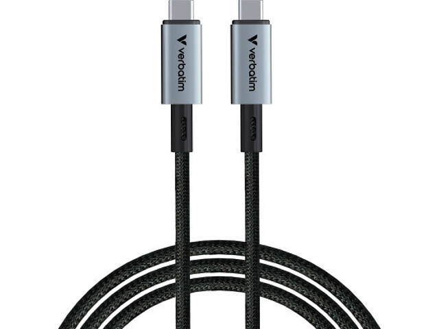 Дата-кабель USB-C to USB-C 1.2m 240W black Verbatim (31847) - Фото 1