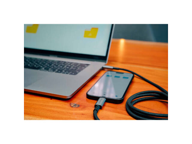 Дата-кабель USB-C to USB-C 1.2m 240W black Verbatim (31847) - Фото 5