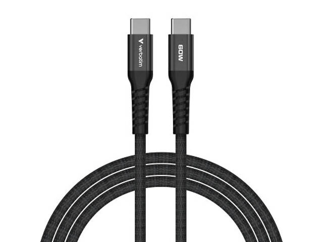 Дата-кабель USB-C to USB-C 1.2m Magnetic 60W black Verbatim (31859) - Фото 2