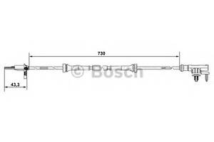 Датчик ABS передний