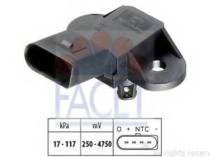 Датчик абсолютного тиску (Manifold Air Pressure Sensor, MAP sensor) FACET 103072 на SEAT IBIZA V (6J5, 6P5)