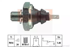 Датчик давл. масла, 1.4 bar (черн.) 90-03