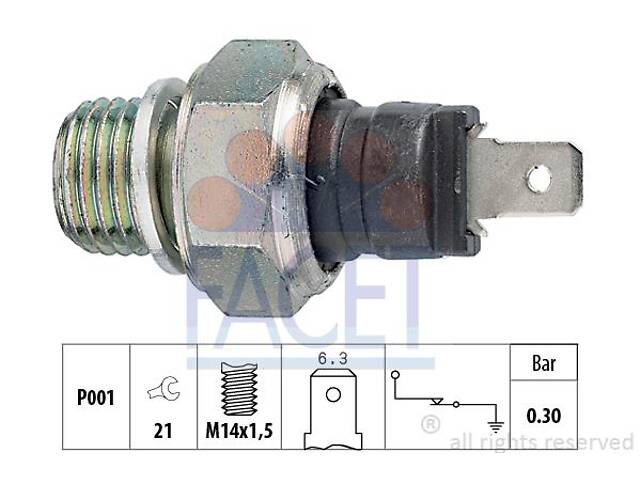 Датчик давления IVECO DAILY / LADA 112 (2112) / FIAT 127 (127_) 1967-2013 г.