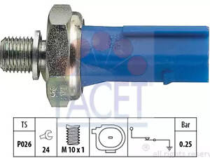 Датчик давления масла, 1,4-1,9 TDI