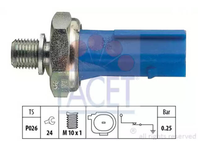 Датчик давления масла, 1,4-1,9 TDI