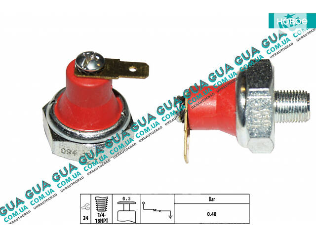 Датчик давления масла 70094 Mitsubishi / МИТСУБИСИ L200 1996-2006 / Л200 96-06, Mitsubishi / МИТСУБИСИ SPACE WAGON 1998-