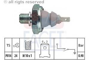 Датчик давления масла A80/A100/A4/A6/Caddy/Golf/T4 1.4-2.5TDI 86- (7.0095) Facet