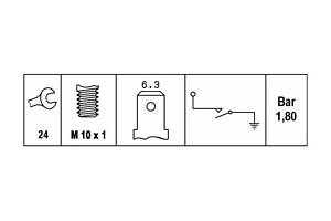 Датчик давления масла двигателя