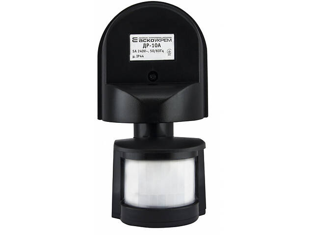 Датчик движения 1200Вт 180° дальность 12м инфракрасный IP44 черный [A0220010019] ДР-10А АСКО - Фото 3