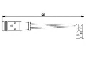 Датчик гальмівних колодок Sprinter/Crafter/Viano 06- зад.
