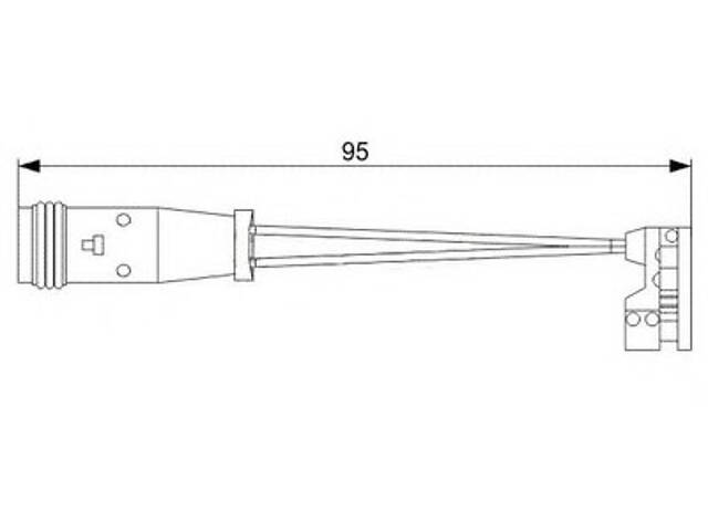 Датчик гальмівних колодок Sprinter/Crafter/Viano 06- зад.