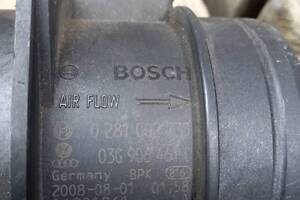 Датчик масової витрати повітря Bosch 0281002735 Audi a4 b8. VW B6. 2.5tdi