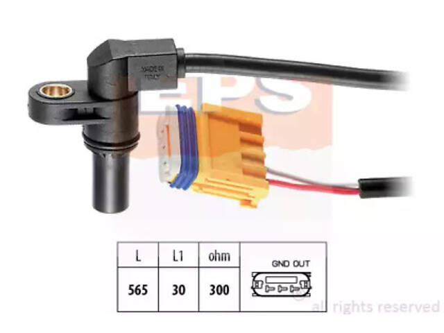 Датчик положення к вала Cirtoen C3, C4, C5, C8 Peugeot 307, 308, 407 Renault Megane,