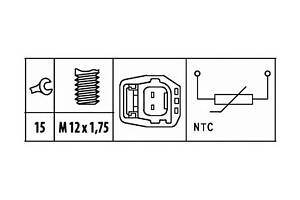 Датчик температуры охлаждающей жидкости 6PT009309451