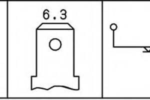 Датчик тиску масла 0.3 bar.(коричневий) Audi 80/100/VW Jetta 87-