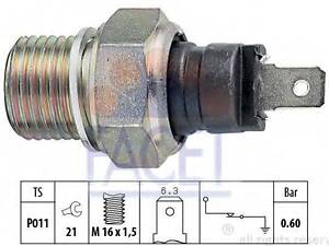 Датчик тиску масла FACET 70021 на PEUGEOT 205 (741A/C)