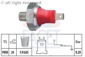 Датчик тиску оливи (0,2bar/1 конт./чорний) Aveo/Hyundai Accent 0.8-4.5 83-