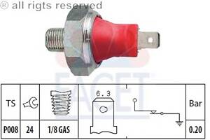 Датчик тиску оливи (0,2bar/1 конт./чорний) Aveo/Hyundai Accent 0.8-4.5 83-