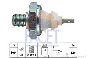 Датчик тиску оливи (1,8bar/1 конт./білий) VW T3/T4/LT 73-04