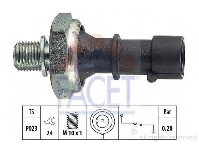 Датчик тиску оливи FACET 70170 на OPEL ASTRA J Sports Tourer - Фото 1