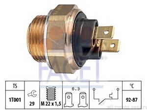Датчик увімкнення вентилятора AUDI 100/ VW PASSAT (32, 32B)/FIAT FIORINO(147)/DAEWOO NEXIA/LADA (7.5000) Facet