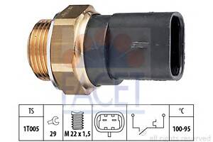 Датчик вмикання вентилятора ASTRA/VECTRA A,B/OMEGA A,B 1.0-3.0 86-03 (100°C-95°C)