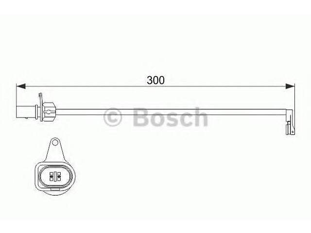 Датчик зношування дискових колодок передній BOSCH 1987474505 на AUDI A4 седан (8K2, B8) - Фото 1