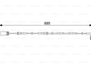 Датчик зносу колодок BOSCH 1987473050