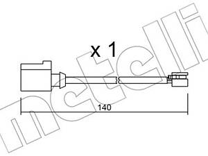 Датчик зносу колодок METELLI SU274