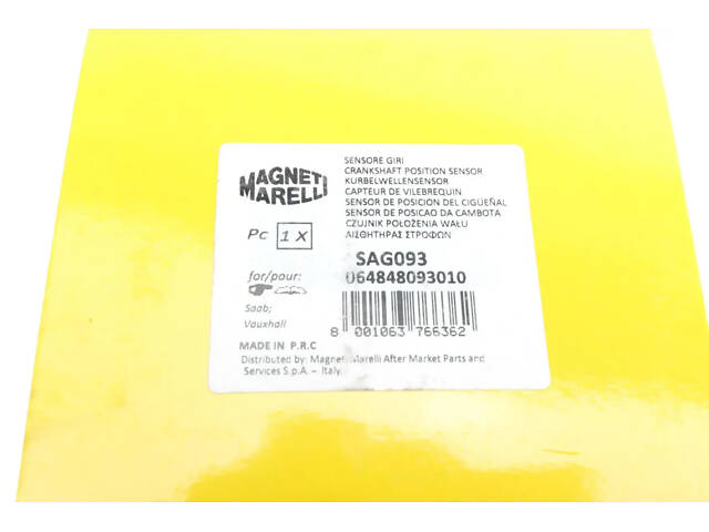 Датчик положення колінчастого вала MAGNETI MARELLI 064848093010 Opel Vectra, Omega, Astra, Frontera, Kadett, Ascona 1109 - Фото 7
