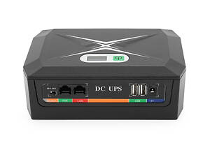 ДБЖ UPS-60W DCP-60W-20 для роутерів/комутаторів/PON/POE-430(15-24V), 5/9/12V, 20800мAh(8*2600MAh), USB 3.0,