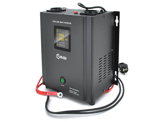 ДБЖ з правильною синусоїдою Europower PSW-EP800WM12 (480 Вт) 5/10А настінний, під зовнішню АКБ 12В , Q2 - Фото 1