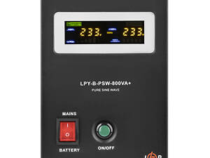 ИБП с правильной синусоидой 12V LPY-B-PSW-800VA+(560Вт) 5A/15A (4150)