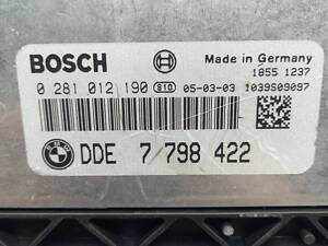 dde7798422 Блок управління двигуном ECU DDE7798422 ecu BMW E60 2.0d 0281012190