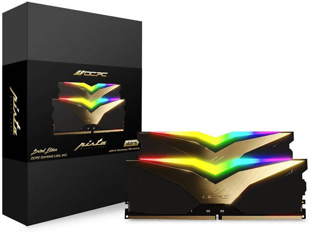 DDR5 32Gb 6400MHz (2*16Gb) OCPC PISTA RGB C40 Black Label, Retail Kit - Фото 3