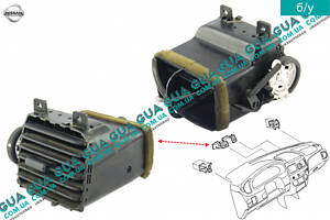 Дефлектор / воздушная заслонка обдува кабины центральная левая 68751BM400 Nissan / НИССАН ALMERA N16 / АЛЬМЭРА Н16