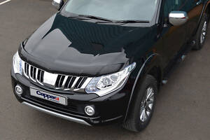 Дефлектор капота (2015-2019, EuroCap) для Mitsubishi L200