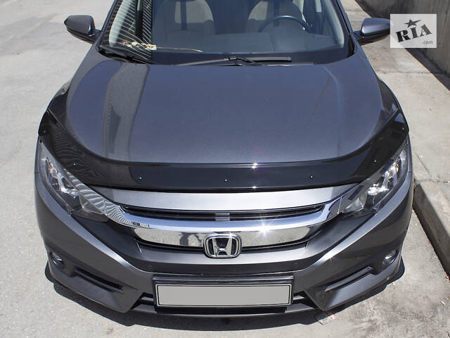 Дефлектор капота (EuroCap) для Honda Civic Sedan X 2016-2021 гг