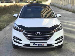 Дефлектор капота (EuroCap) для Hyundai Tucson TL 2016-2021 гг