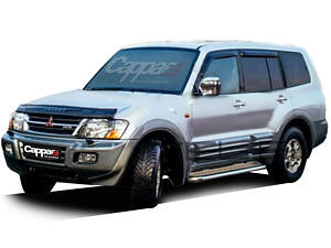 Дефлектор капоту (EuroCap) для Mitsubishi Pajero Wagon III